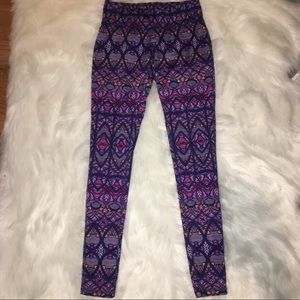 Colorful sleek yoga pants